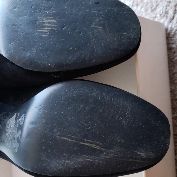 BCBG Ankle Black Velvet Boots - Picture 7 of 10